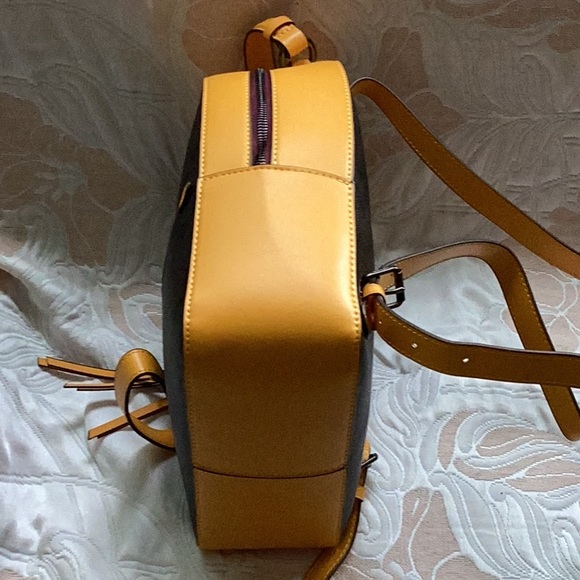 Coach Brown & Tan Logo Backpack main image 5